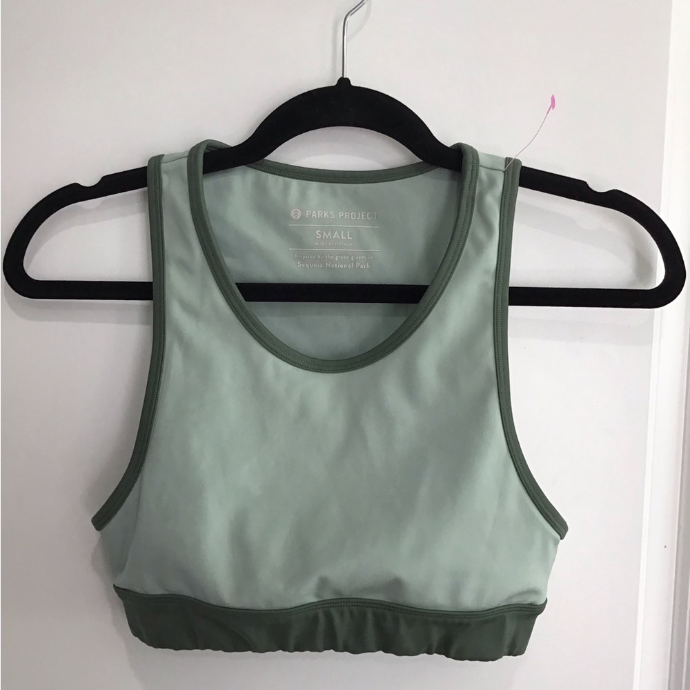 Parks Project Green Racerback Sports Bra